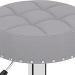 vidaXL Tabourets de bar lot de 2 gris tissu