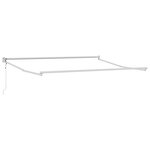 vidaXL Store rétractable automatique vert et blanc 300x250 cm