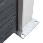 vidaXL Clôture de jardin WPC 180x187 cm Gris