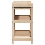 vidaXL Table de rempotage avec étagères 108x45x86 5 cm bois massif pin