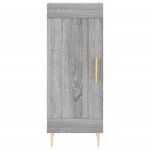 vidaXL Buffet Sonoma gris 34 5x34x90 cm Bois d'ingénierie