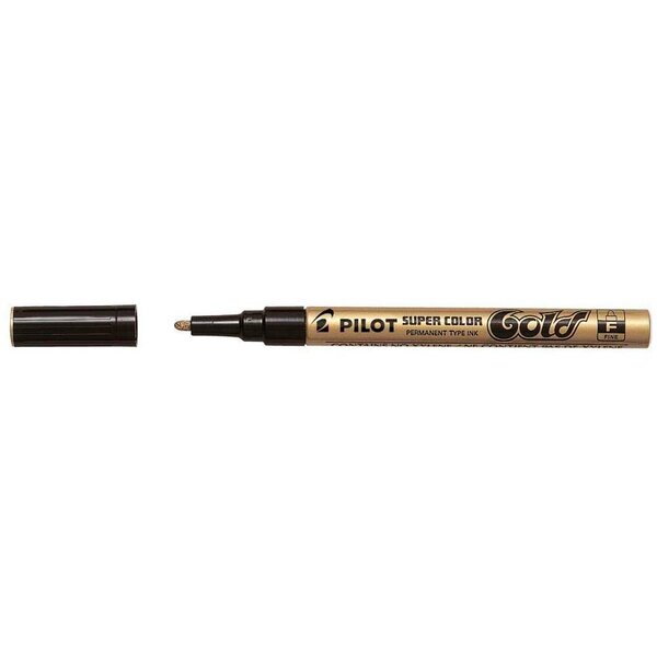 Marqueur Super Color permanent Pointe Fine Or PILOT