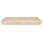 vidaXL Cadre de lit sans matelas bois massif