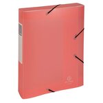 Boite De Classement Cartobox Livrée À Plat Dos 60mm Polypropylène Chromaline Pastel - A4 - Couleurs Assorties - X 10 - Exacompta