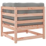 vidaXL Salon de jardin 5 Pièces et coussins bois massif sapin de douglas