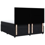 vidaXL Sommier à lattes de lit avec matelas Noir 180x200 cm Velours