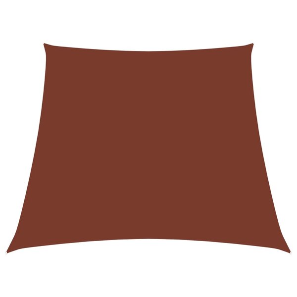 vidaXL Voile de parasol Tissu Oxford trapèze 2/4x3 m Terre cuite