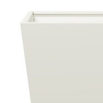 vidaXL Jardinière blanc 30x30x30 cm acier
