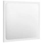 vidaXL Ensemble de meubles de salle de bain Blanc brillant Aggloméré