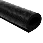 vidaXL Tapis en caoutchouc antidérapant 5 x 1 m modèle strié