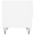 vidaXL Tables basses 2 Pièces blanc 50x46x50 cm bois d'ingénierie