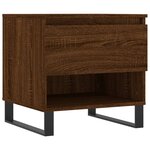 vidaXL Tables basses 2 Pièces chêne marron 50x46x50 cm bois d'ingénierie