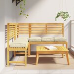 vidaXL Coussins de palette pour siège 6 Pièces Crème 40x40x8 cm Tissu Oxford