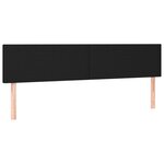 vidaXL Sommier à lattes de lit avec matelas Noir 90x190 cm Tissu