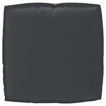 vidaXL Ensemble de coussins de palette 2 pièces en tissu Oxford noir