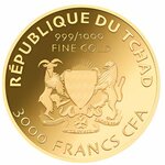 Pièce de monnaie en Or 3000 Francs g 0.031 (1/1000 oz) Millésime 2024 Gold Gift DONALD TRUMP 1/1000