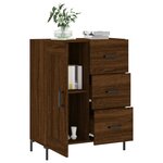 vidaXL Buffet chêne marron 69 5x34x90 cm bois d'ingénierie