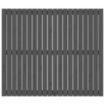 vidaXL Tête de lit murale Gris 127 5x3x110 cm Bois massif de pin