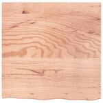 vidaXL Étagère de vasque murale acier et bois de chêne massif