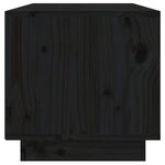 vidaXL Meuble TV Noir 60x35x35 cm Bois de pin massif