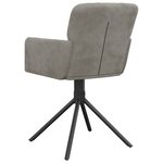 vidaXL Chaises pivotantes à manger lot de 2 Gris clair Velours
