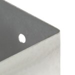 vidaXL Ancres de poteau 4 Pièces Métal galvanisé 81 mm