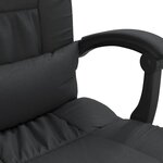 Fauteuil de massage inclinable de bureau informatique étude similicuir noir 02_0025414
