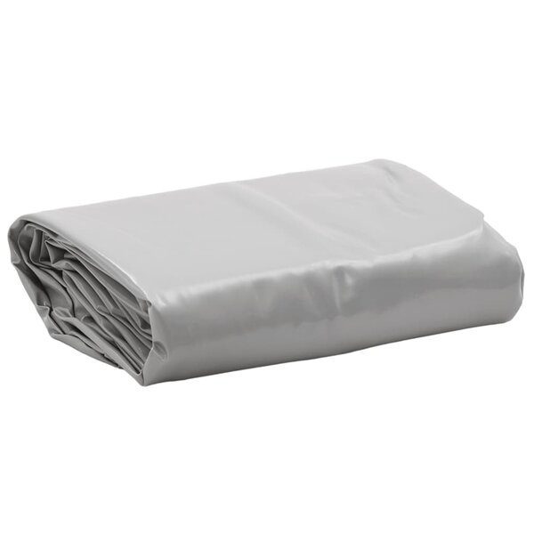 vidaXL Bâche gris Ø 2 2 m 650 g/m²