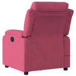 vidaXL Fauteuil de massage inclinable rouge bordeaux velours