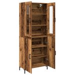 vidaXL Buffet avec Cabinet Mur en Bois Ancien en Bois Aggloméré