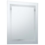 vidaXL Miroir à LED pour salle de bains et capteur tactile 60x80 cm