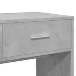 vidaXL Coiffeuse avec miroir gris béton 80x39x80 cm