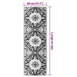 vidaXL Tapis d'extérieur rose 80x250 cm PP