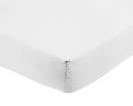 Drap housse en coton bio 180 x 200 cm - Blanc