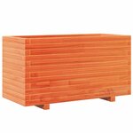 vidaXL Jardinière cire marron 90x40x49 5 cm bois de pin massif
