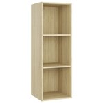 vidaXL Meubles TV 3 Pièces Chêne sonoma 107x35x37 cm Bois d'ingénierie