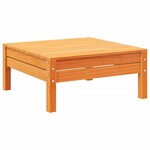 vidaXL Salon de jardin 12Pièces avec coussins cire marron bois pin massif