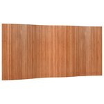 vidaXL Cloison de séparation marron 165x400 cm bambou