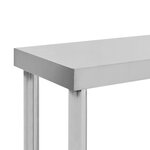 vidaXL Étagère de table de travail 120x30x35 cm Acier inoxydable