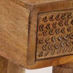 vidaXL Table console Bois de manguier massif 102x30x79 cm