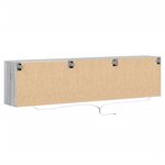 vidaXL Meuble TV mural avec LED sonoma gris 180x31x45 cm