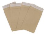 Lot de 250 enveloppes pochettes kraft armé à soufflet marron 176 x 250 + 30 mm