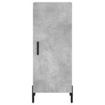 vidaXL Buffet haut Gris béton 34 5x34x180 cm Bois d'ingénierie