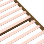 vidaXL Cadre de lit Marron miel Bois massif 75x190 cm Petit simple