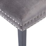 vidaXL Chaises à manger lot de 6 gris velours