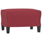 vidaXL Ensemble de canapés 3 Pièces et coussins Rouge bordeaux Similicuir