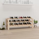 vidaXL Casier à vin 109 5x30x42 cm Bois de pin massif