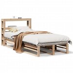 vidaXL Cadre de lit sans matelas 90x190 cm bois de pin massif