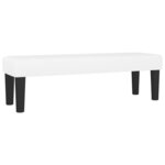 vidaXL Sommier à lattes de lit avec matelas Blanc 140x200cm Similicuir