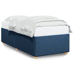 vidaXL Cadre de lit Bleu 80x200 cm Tissu